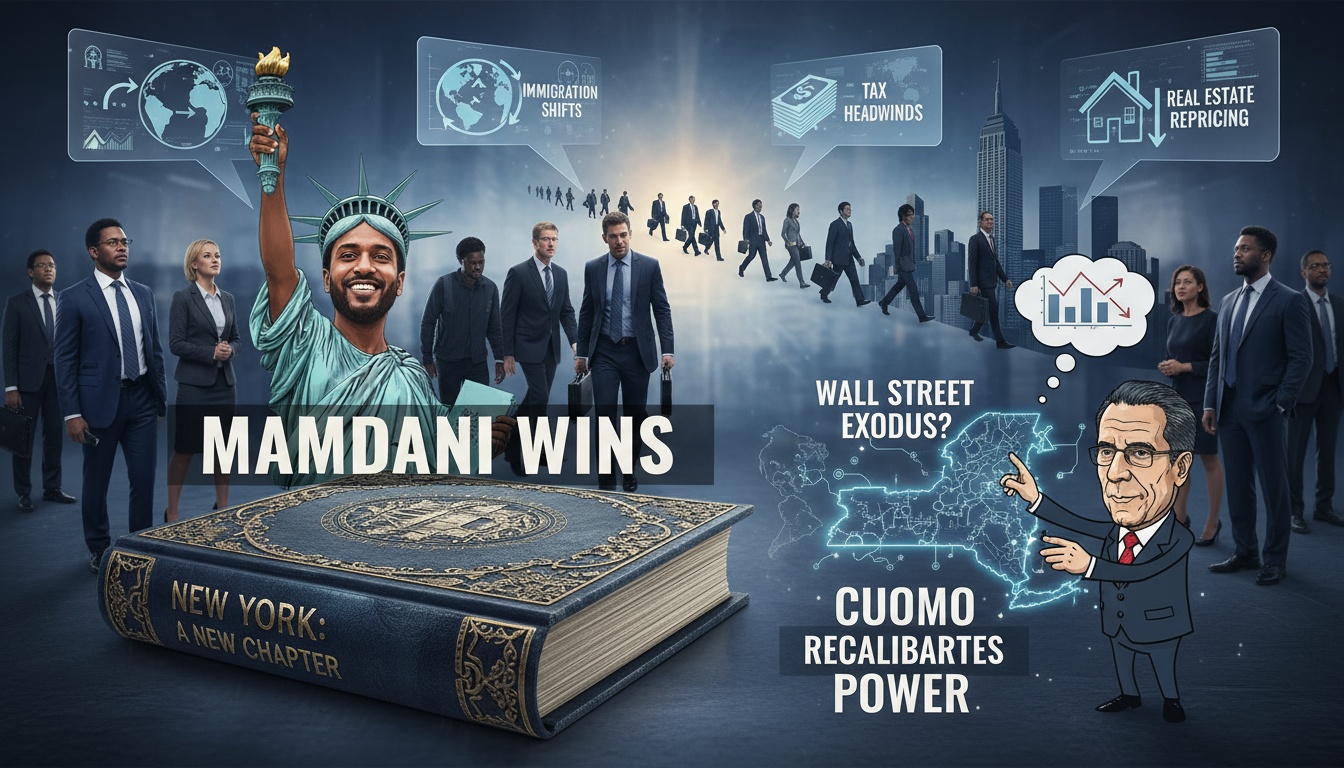 뉴욕 맘다니 당선 월가 엑소더스-뉴욕은 앞으로 이민자들의 도시가 될 것