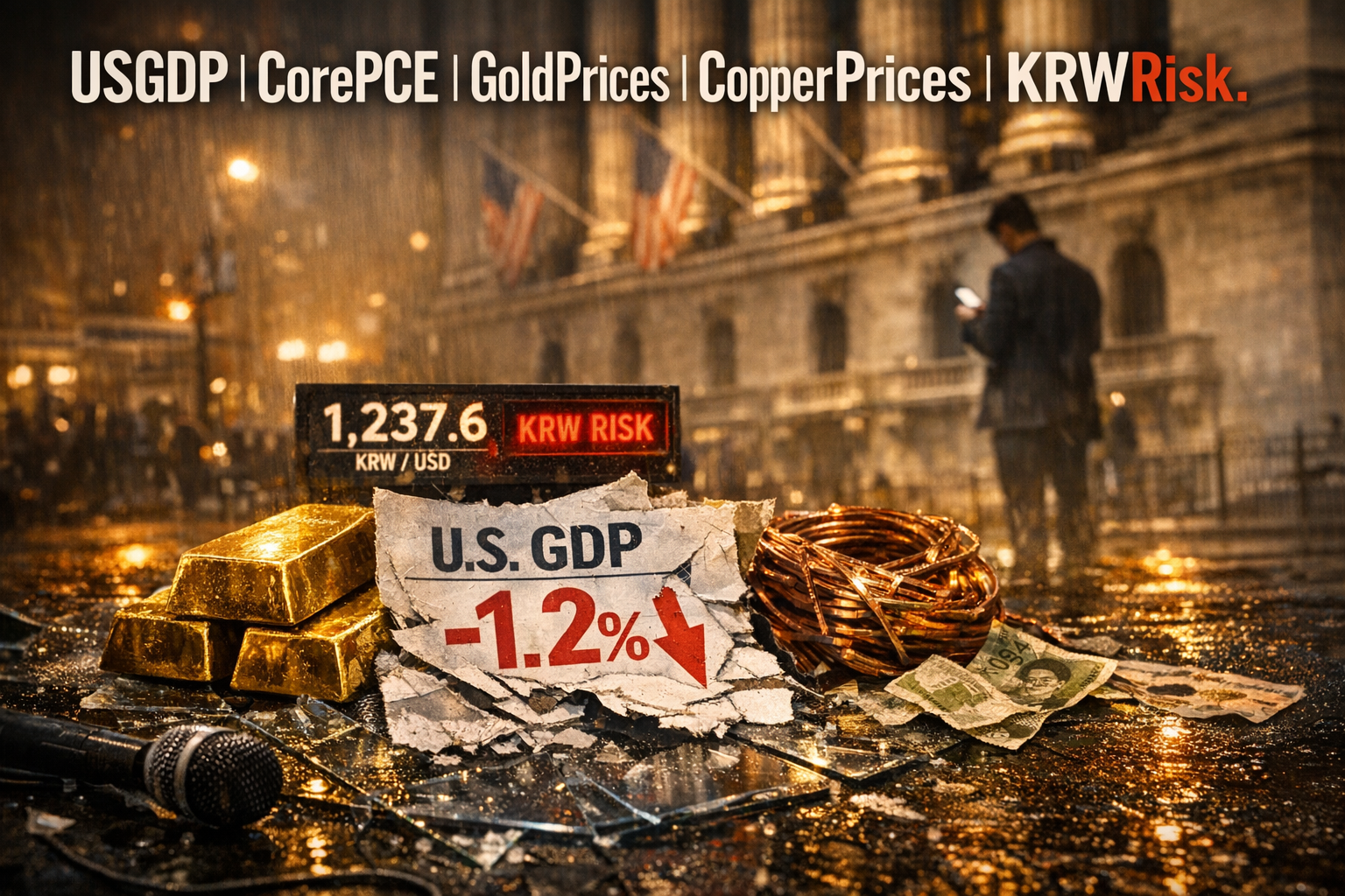 미국 GDP 쇼크와 금구리원화 신호