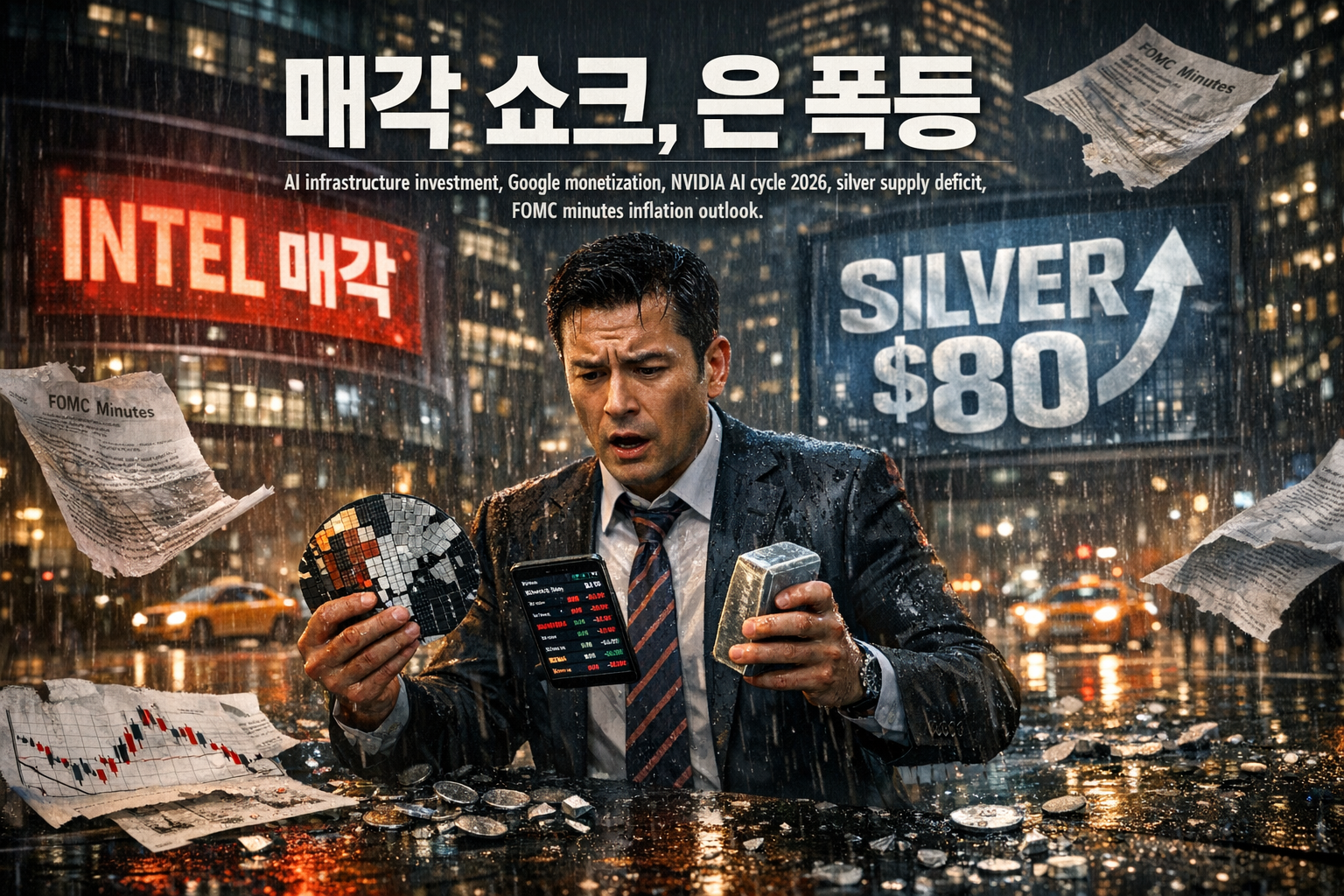 인텔매각 쇼크와 은80달러 폭등