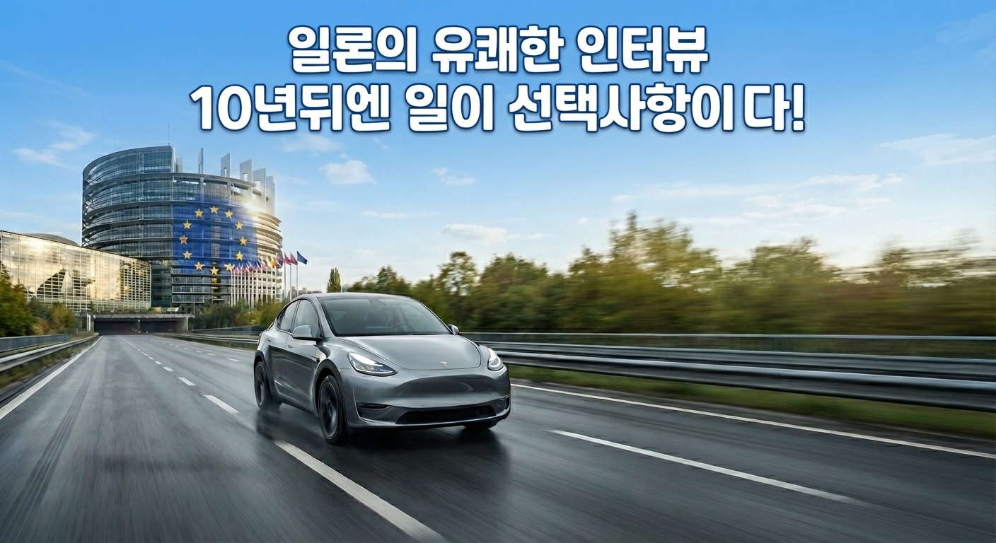 일론 머스크 인공지능 충격 예측 10년 뒤 일은 선택사항