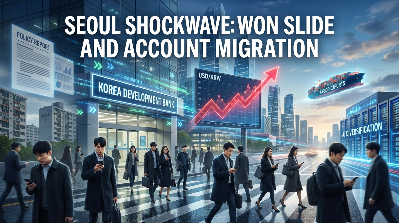 원화가치 떨어지자 계좌이민 시작-공포 환율폭등