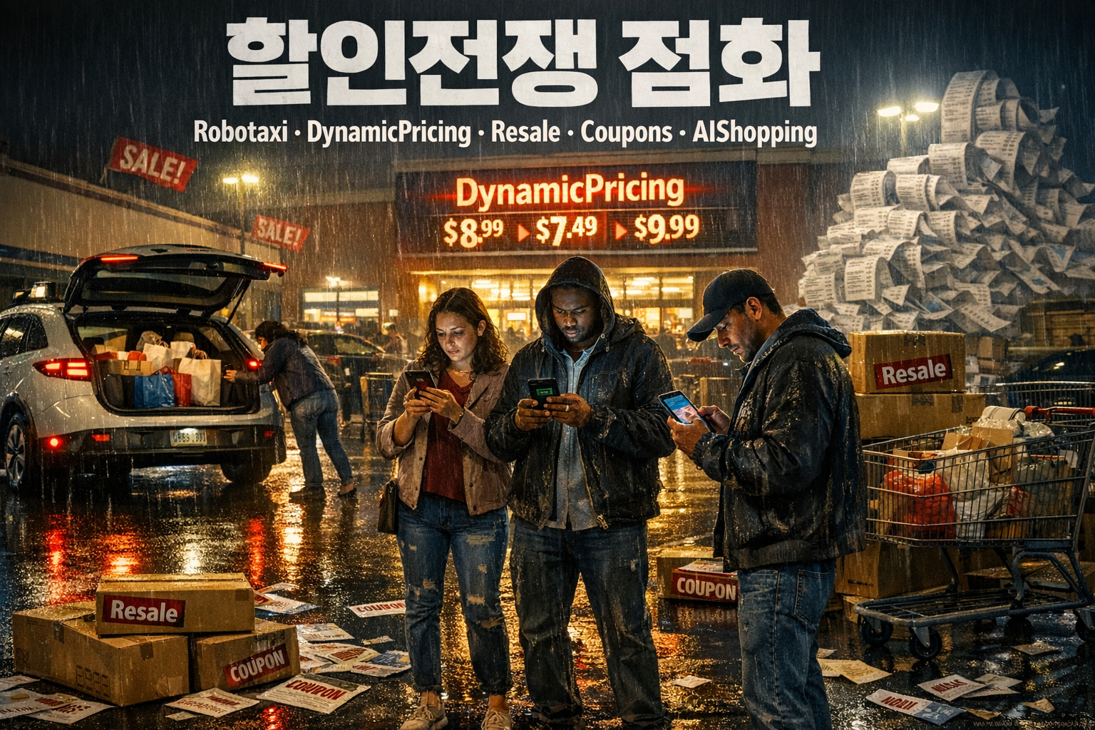 미국 할인경제 AI쇼핑 폭발-고무줄 실구매가격