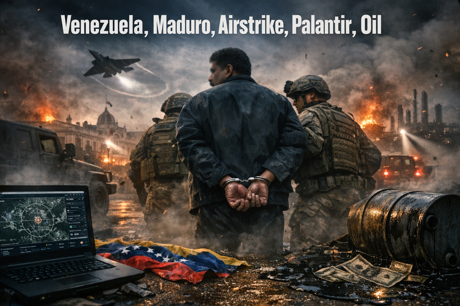 트럼프! 베네수엘라 공습 후 대통령 긴급체포 전세계 충격!