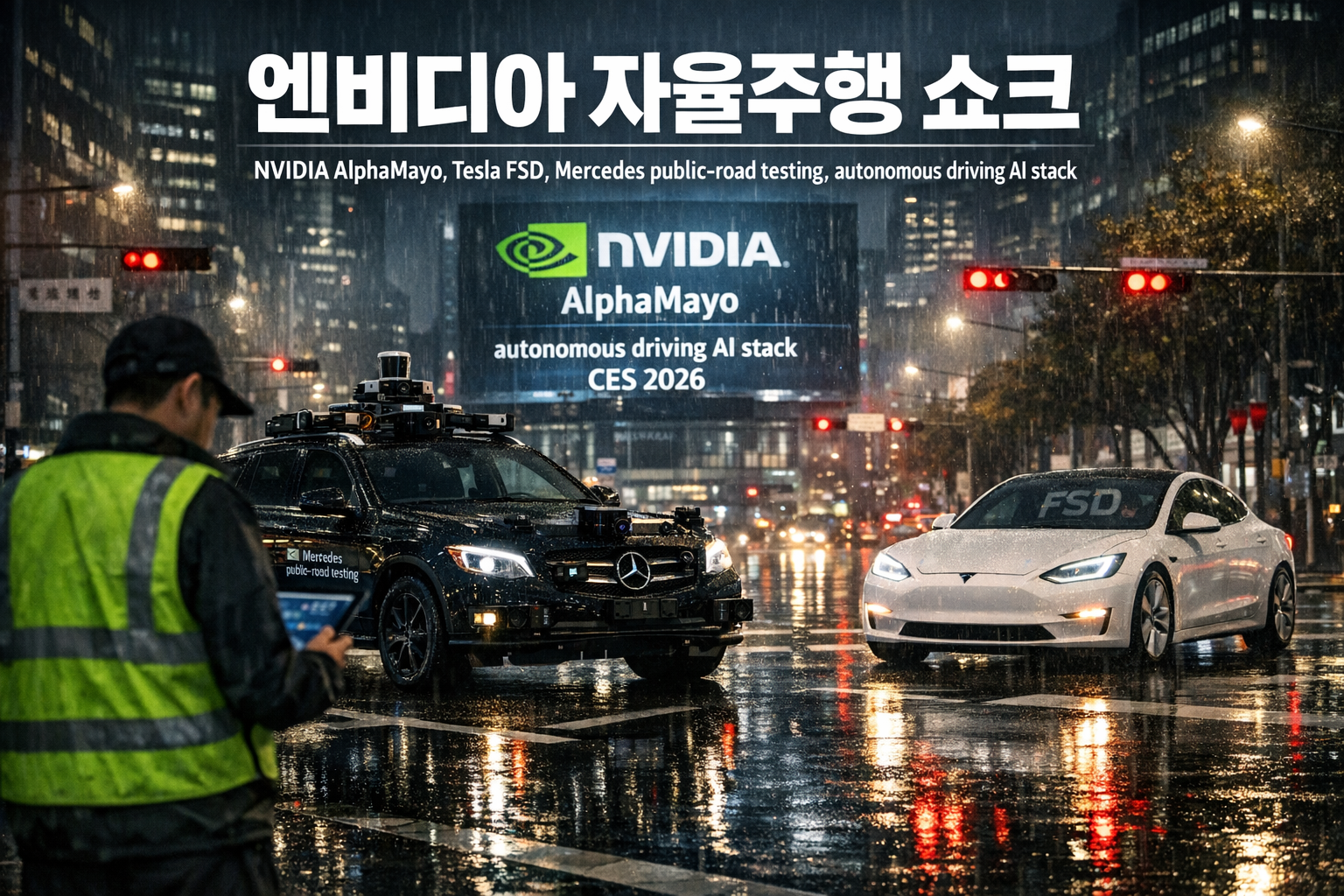 엔비디아 자율주행 쇼크-AI 스택 발표