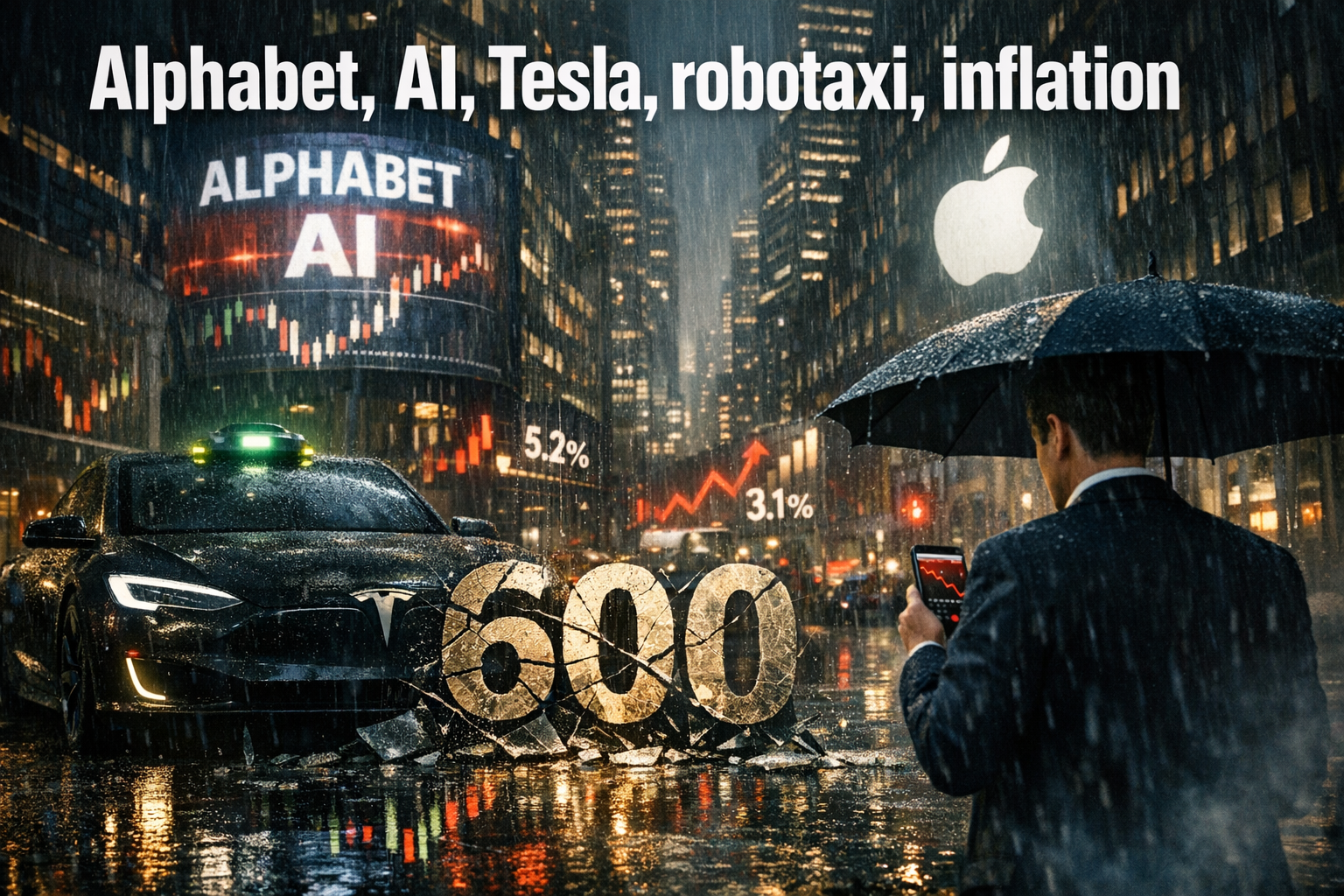 구글애플역전! 구글시총 2위! 뉴스트리트리서치-테슬라600달러 충격