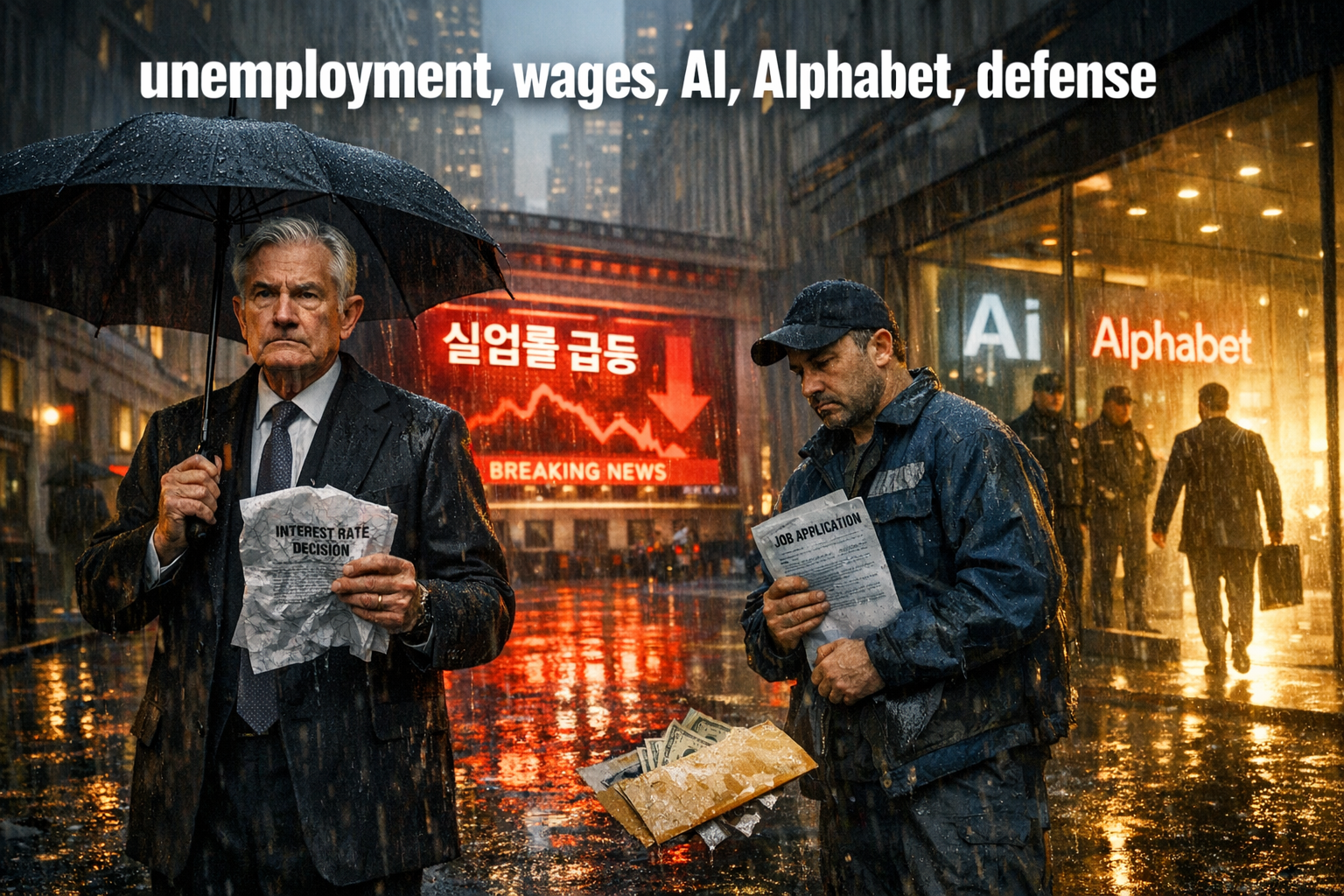 실업률 충격 연준인하 꼬임