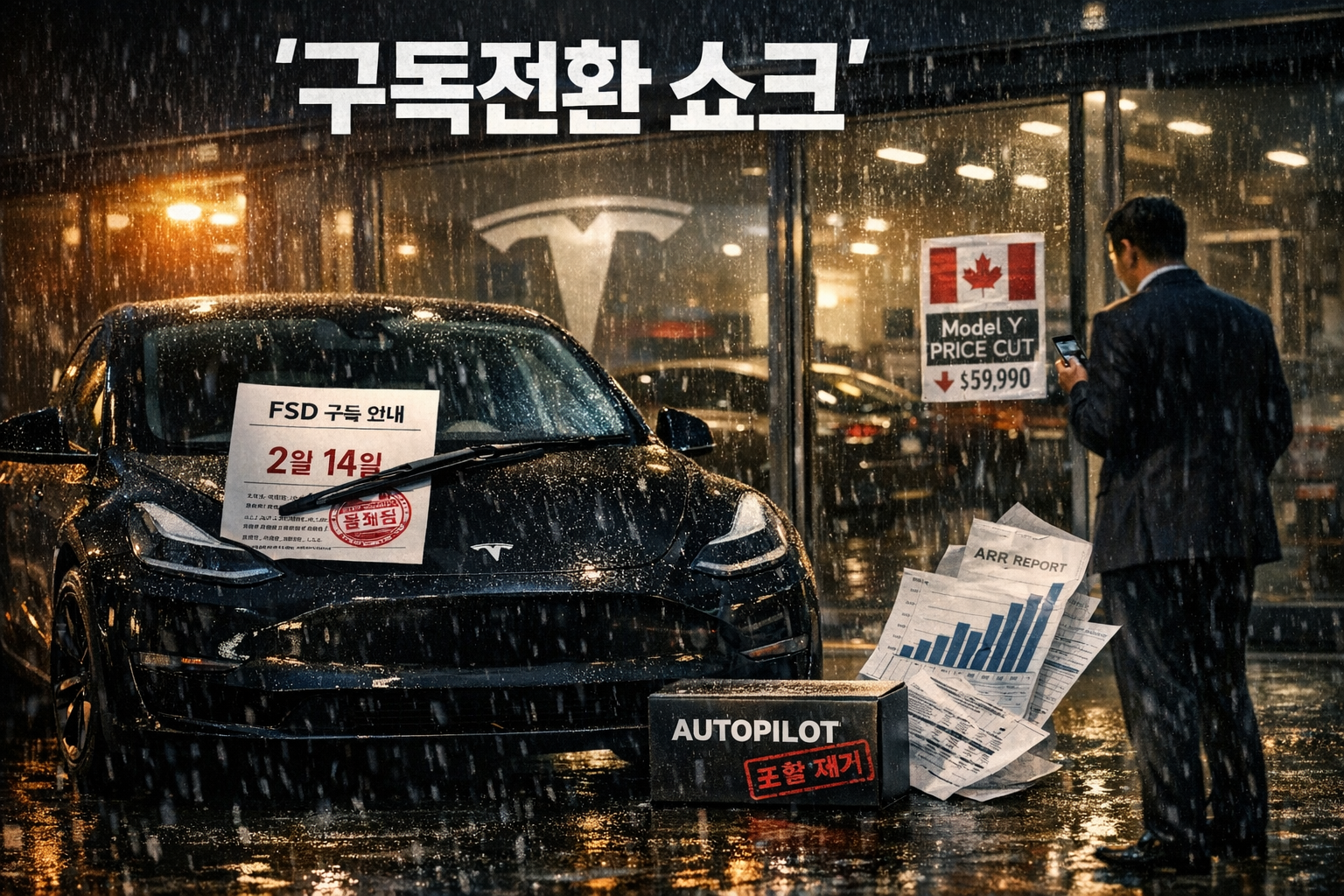 테슬라 FSD 구독전환 쇼크