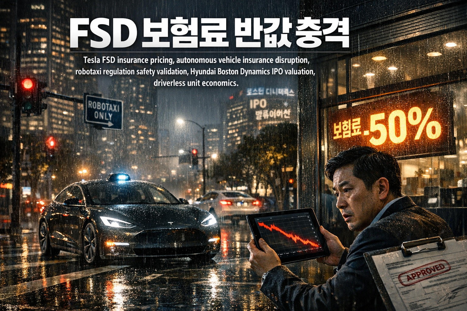 FSD 보험료 반값 충격