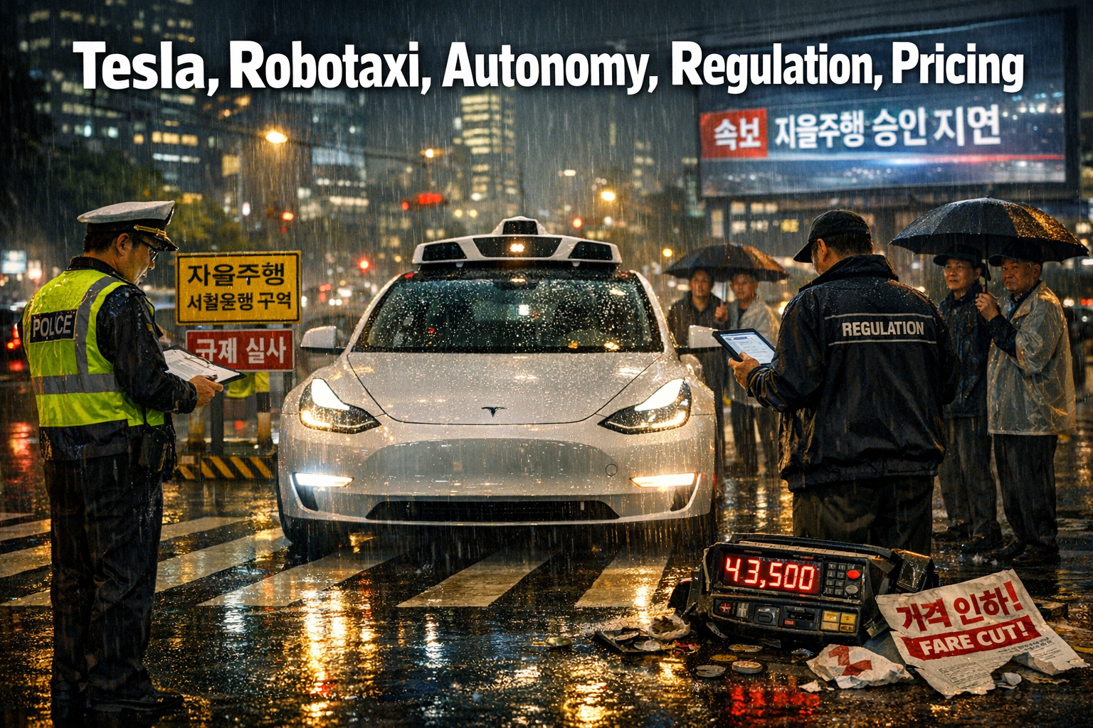 테슬라 무인로보택시 충격파