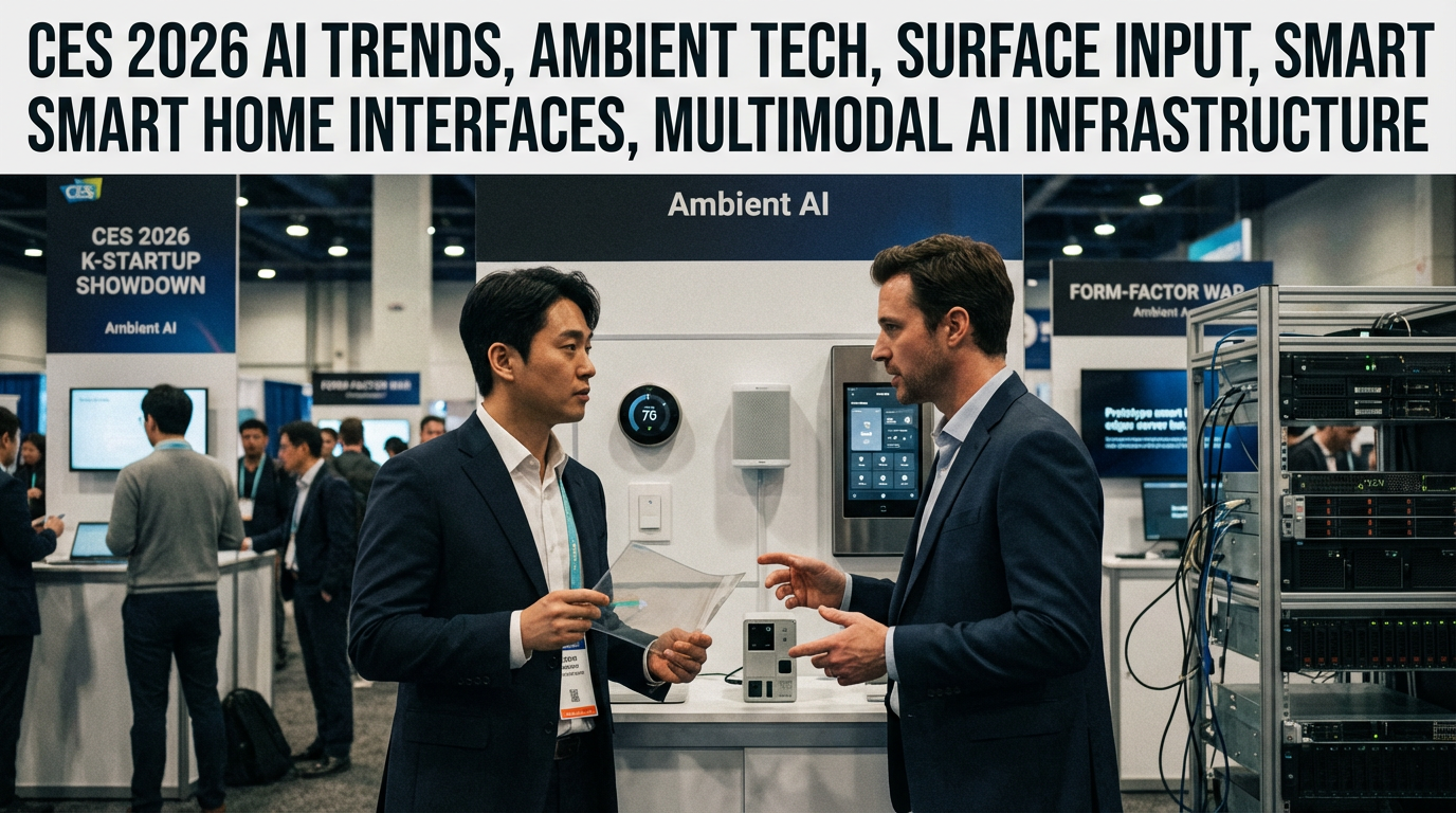 CES 2026 K스타트업 핵심 앰비언트 AI와 폼팩터 전쟁