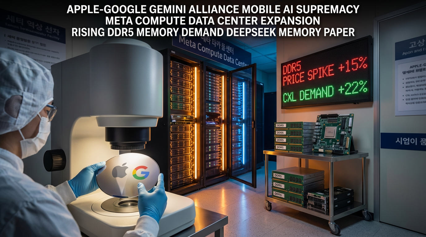 애플 구글 동맹과 딥시크 충격 DDR5 CXL 대폭등 신호