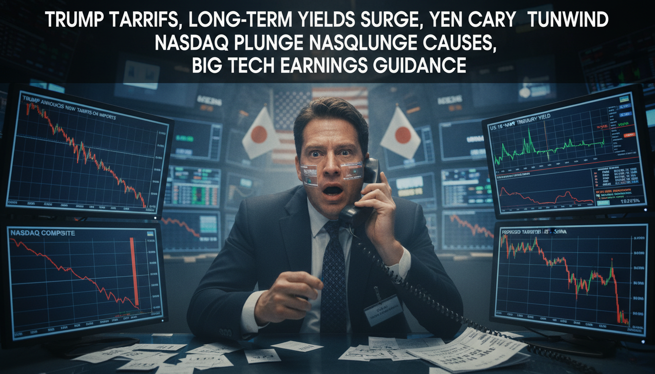 관세 공포에 시장 급락 진짜 원인 엔캐리와 미국금리 폭등