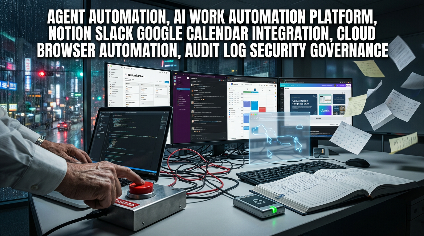 노션 슬랙 구글캘린더 캔바 원클릭 AI에이전트 자동화 폭발
