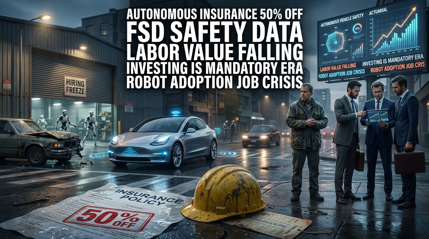 자율주행 보험료 반값 충격 노동 종말 투자 필수 시대